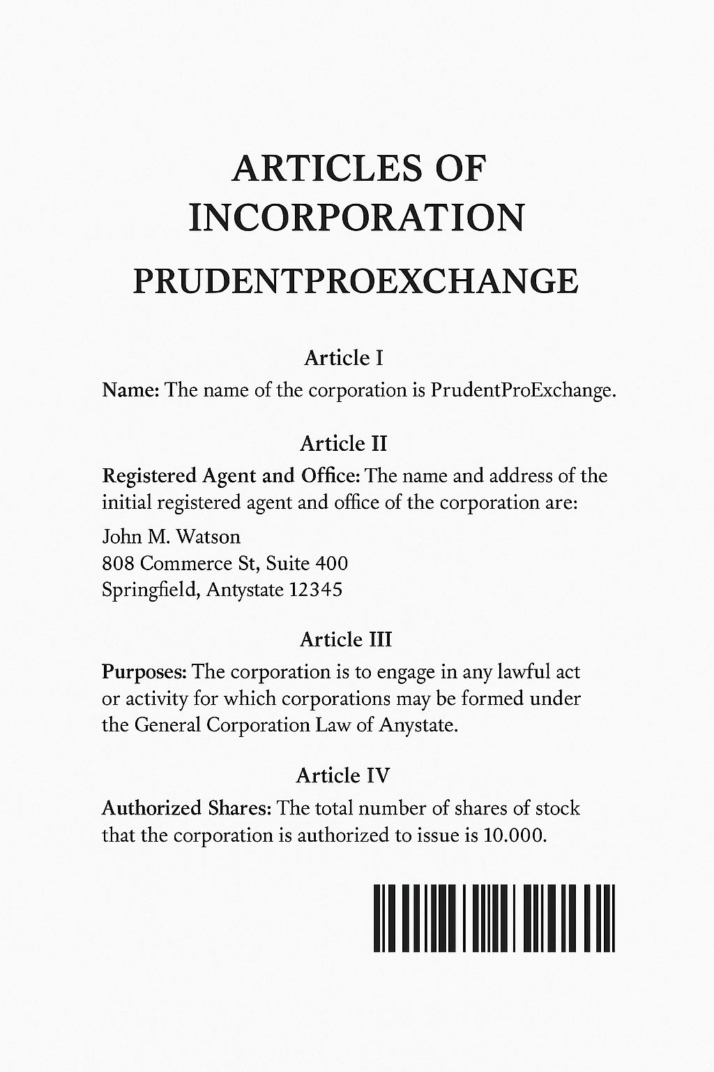 ARTICLE II – SHAREHOLDERS